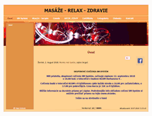 Tablet Screenshot of masaze-relax-zdravie.sk